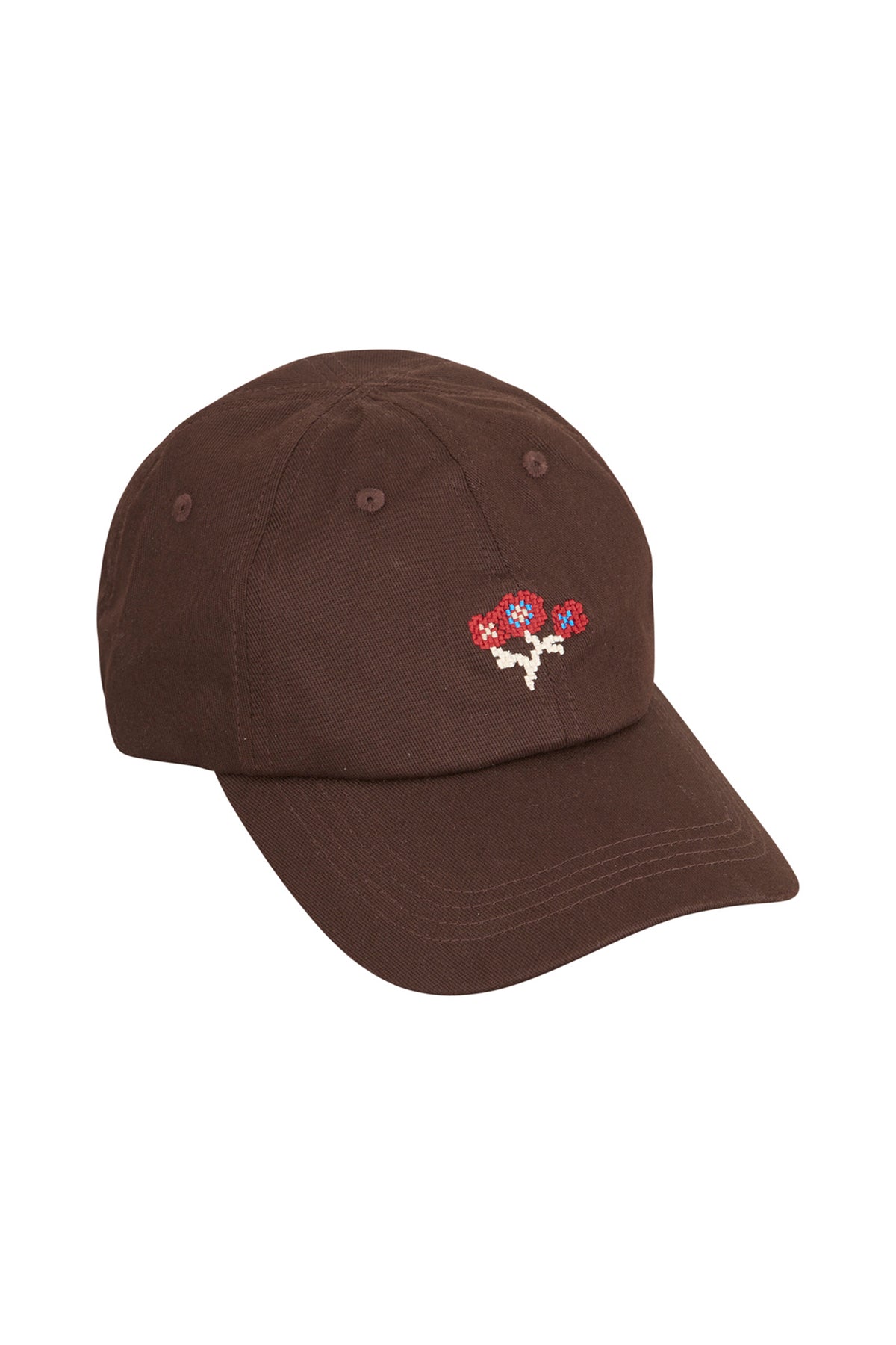 Becksondergaard Flotile Cotta Chocolate Brown Cap, laid flat