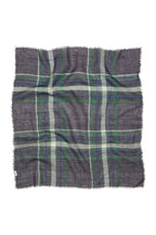Becksondergaard Plaidia Cowea Naval Academy Blue Scarf, laid flat