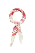Becksondergaard Plaidia Cowea Rooibos Orange Scarf, tied and styled