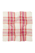 Becksondergaard Plaidia Cowea Rooibos Orange Scarf, laid flat