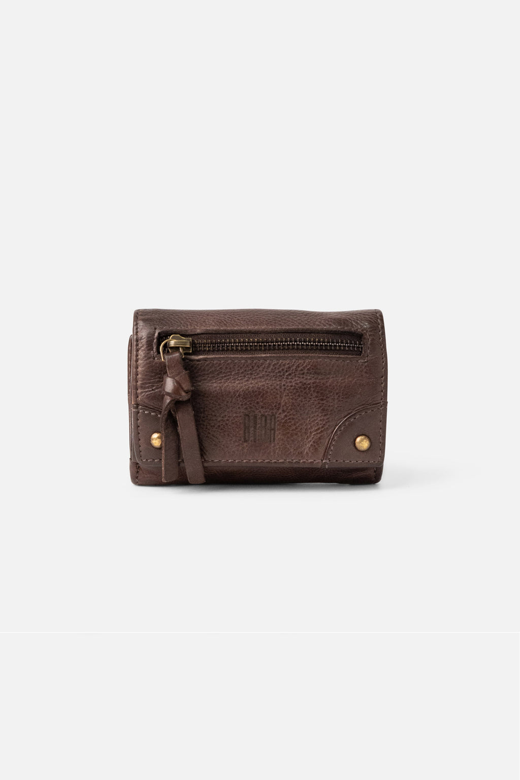Biba Alaska Dark Brown Leather Purse AKA4L, back view