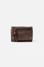 Biba Alaska Dark Brown Leather Purse AKA4L, back view
