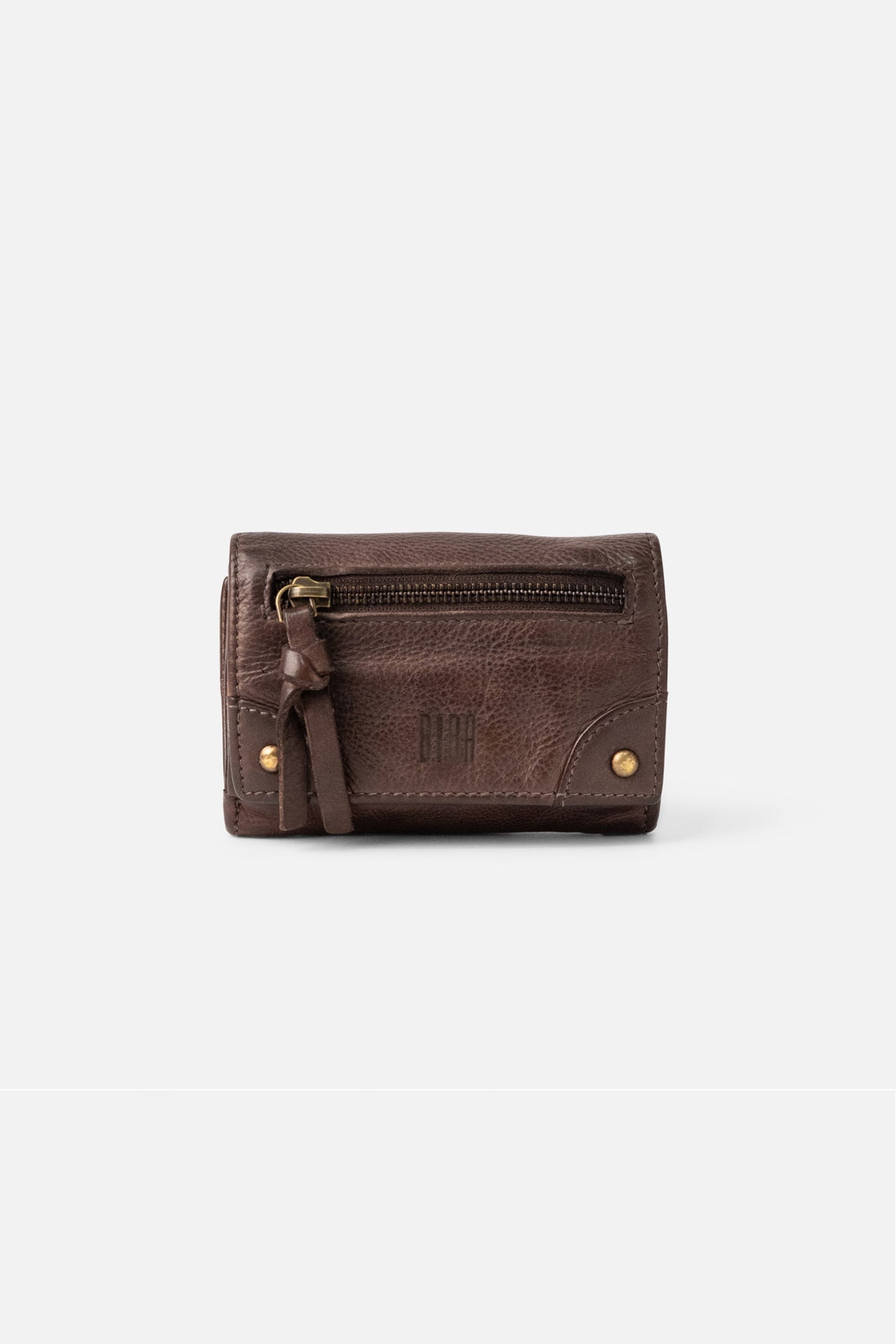 Biba Alaska Dark Brown Leather Purse AKA4L, back view