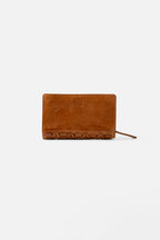 Biba Elk Tan Leather Travel Purse ELK3L, back view