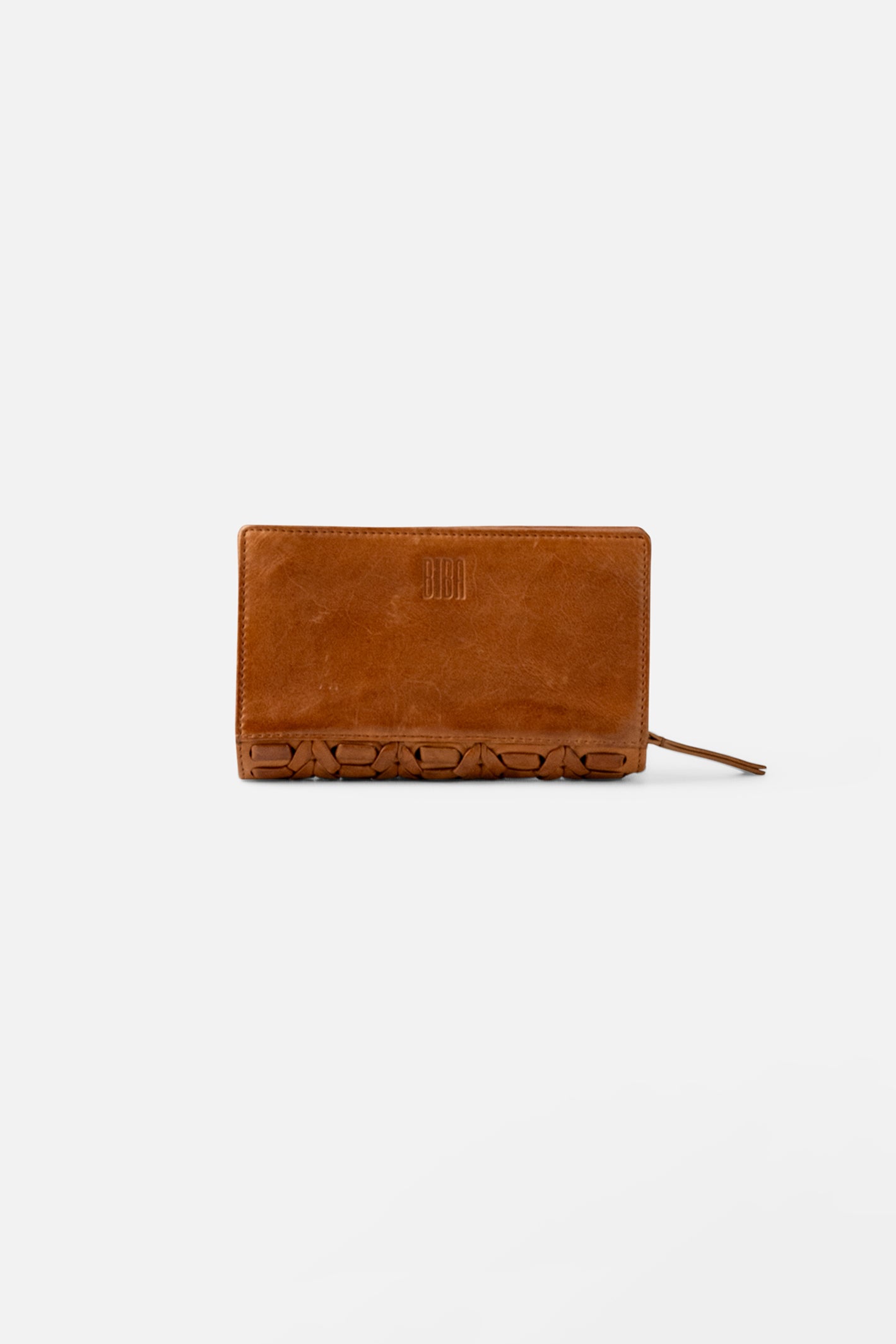 Biba Elk Tan Leather Travel Purse ELK3L, back view