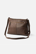 Biba Kansas Dark Brown Woven Cross Body Bag KA2, back view