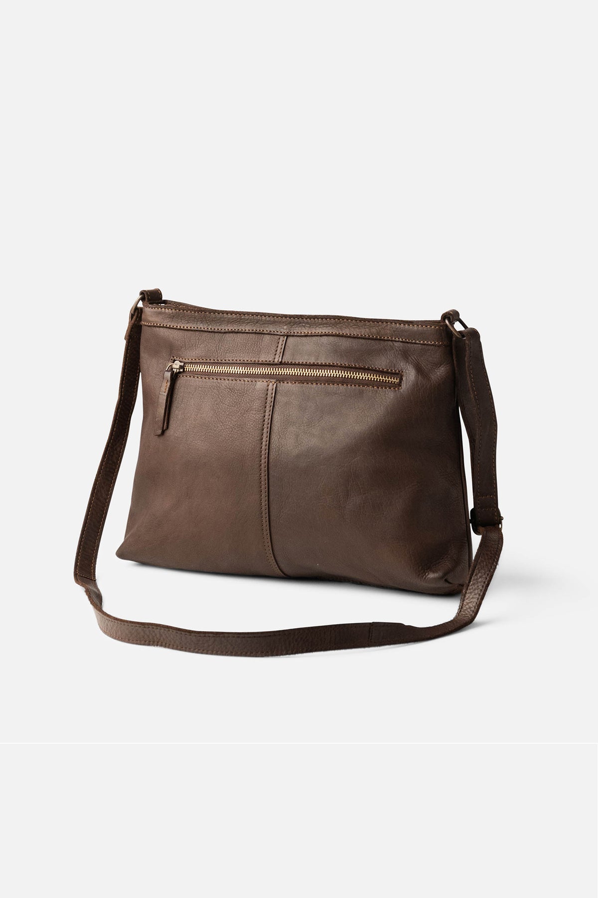 Biba Kansas Dark Brown Woven Cross Body Bag KA2, back view