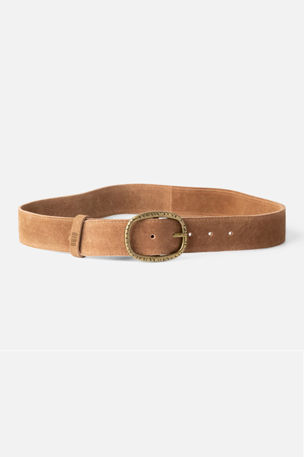Biba Linwood Tan Suede Belt LIO1A, full length view