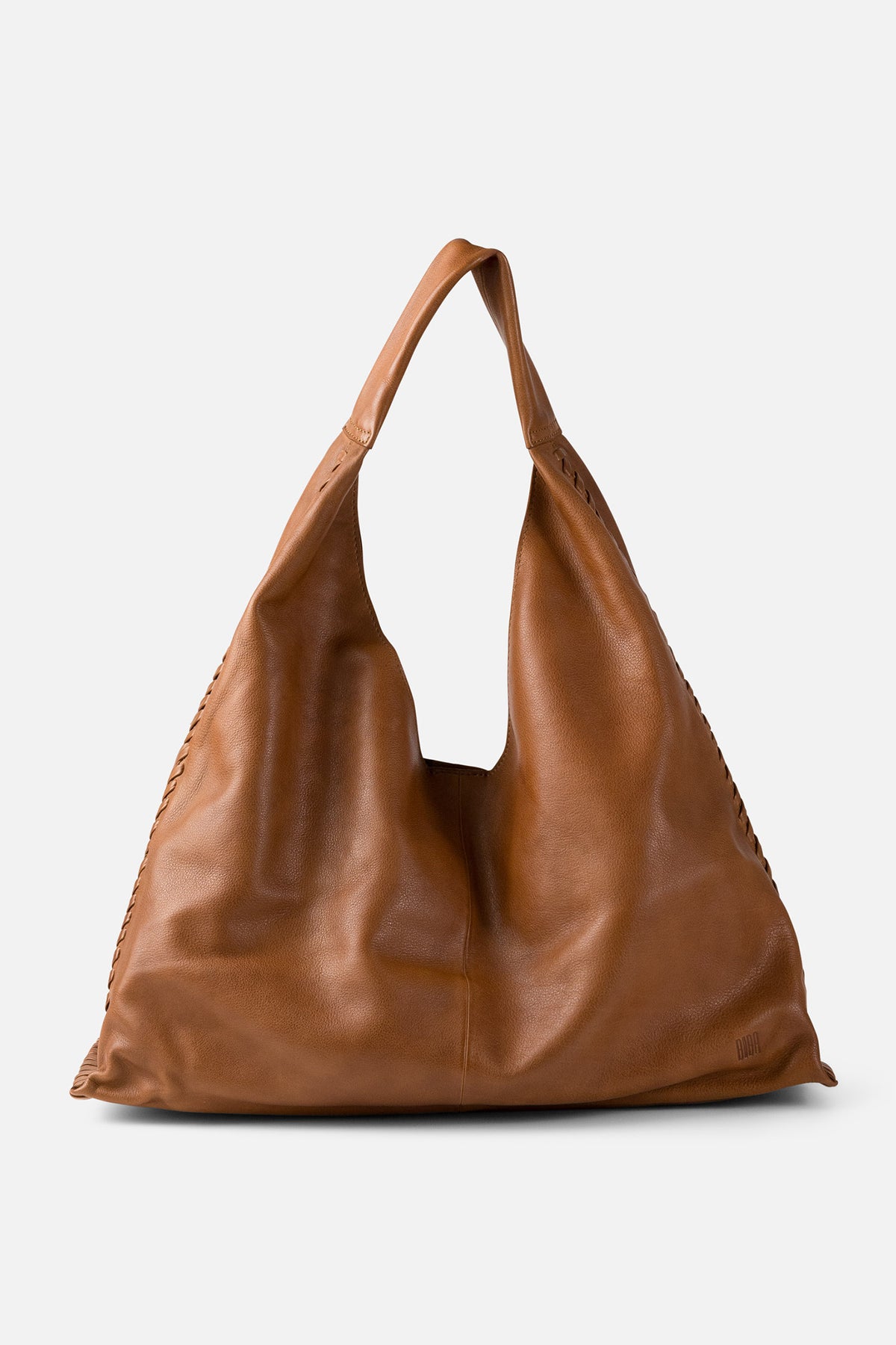 Biba Stockton Tan Slouchy Leather Shoulder Bag STT1L, front view