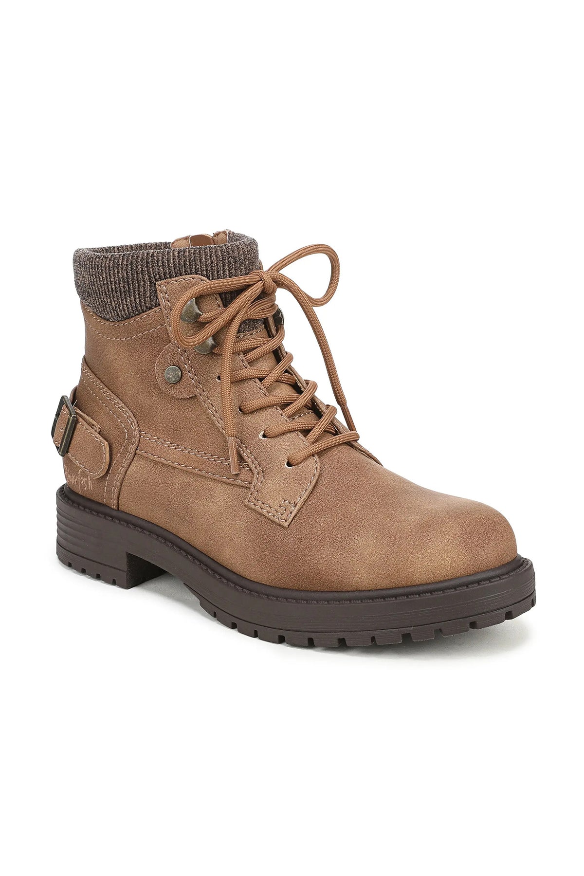 Blowfish Astor Tan Brown Boots J9885, front angled view