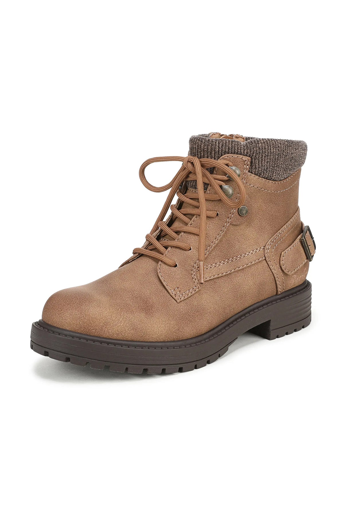Blowfish Astor Tan Brown Boots J9885, angled view