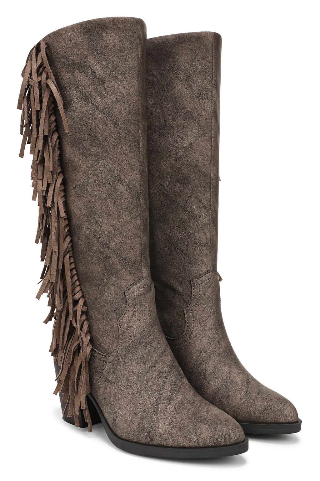 Blowfish Criss Chocolate Brown Boots J9824 S2202, pair angled view