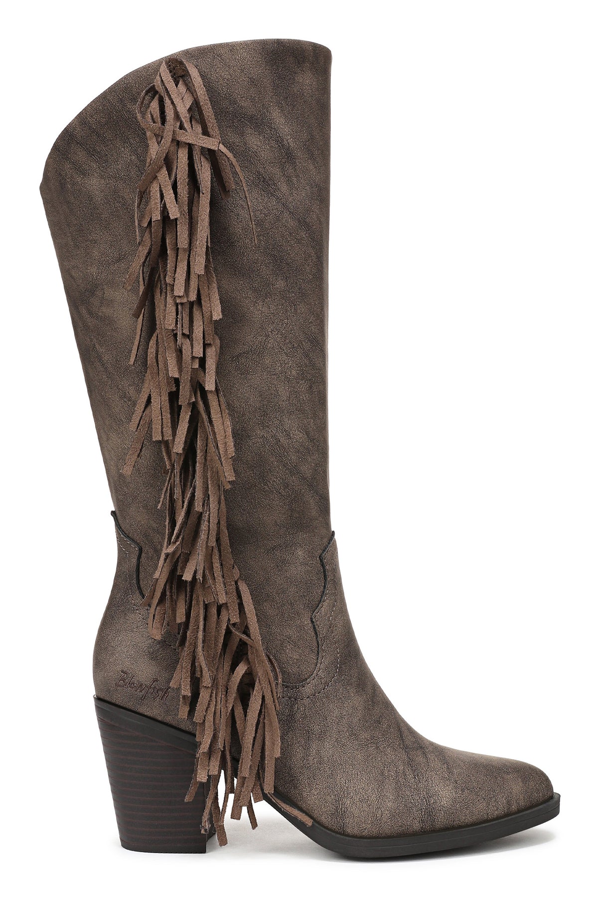 Blowfish Criss Chocolate Brown Boots J9824 S2202, side view