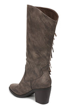 Blowfish Criss Chocolate Brown Boots J9824 S2202, back angled view