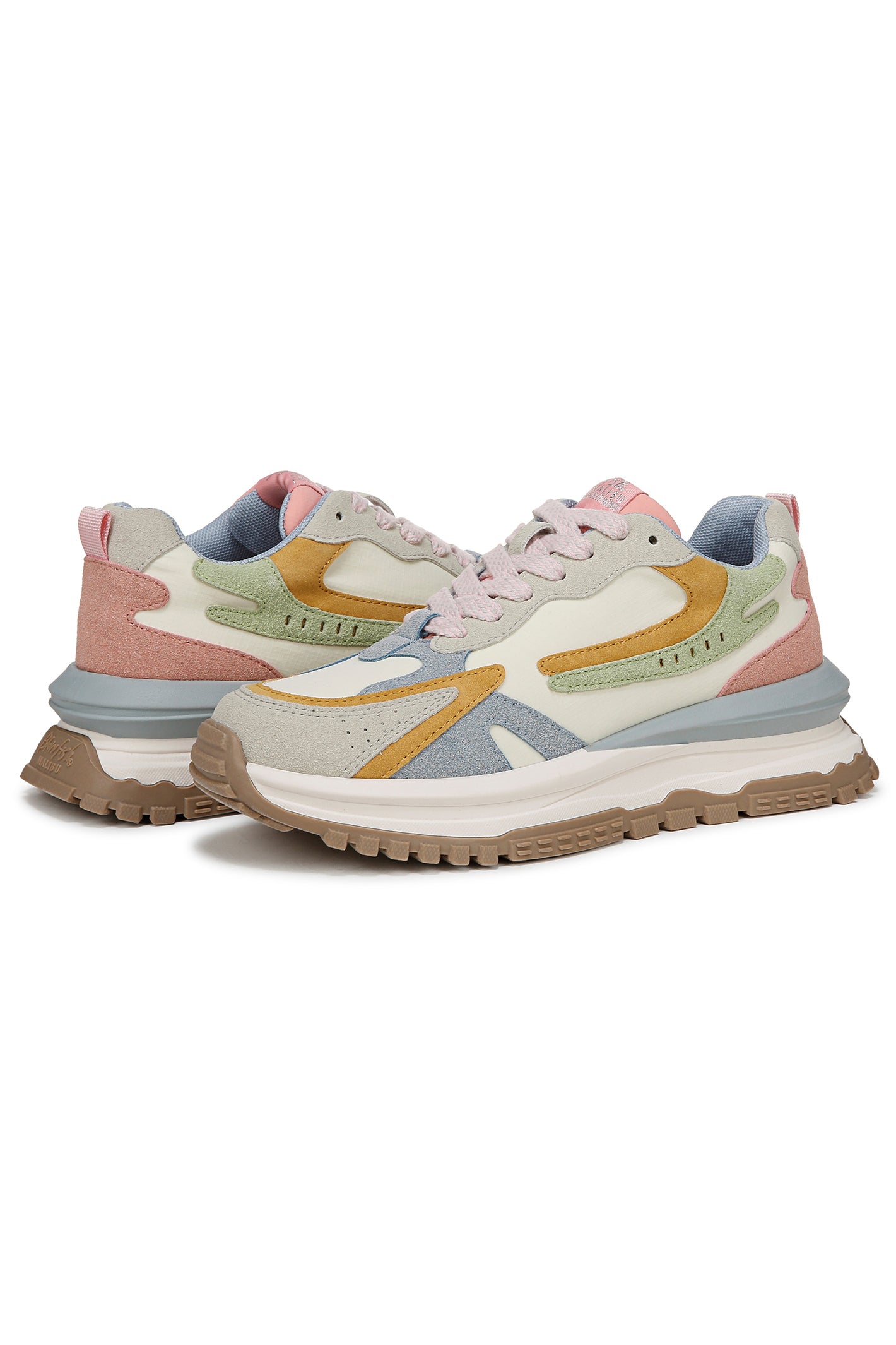 Blowfish J2104M1300BST Leo Pistachio Faux Suede Trainers