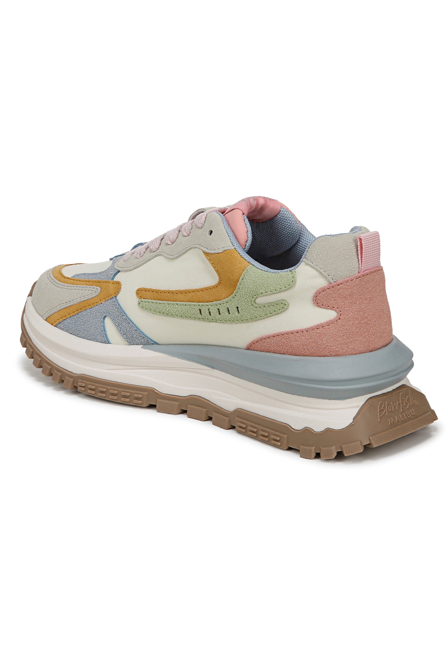 Blowfish J2104M1300BST Leo Pistachio Faux Suede Trainers