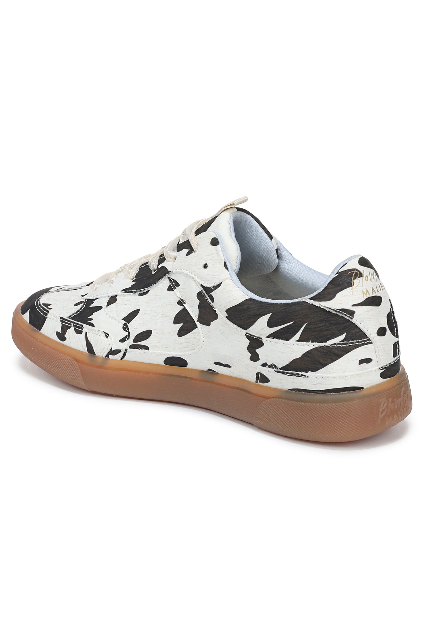 Blowfish J2116F1205BST Tastic Cream Brown Calf Print Sneakers