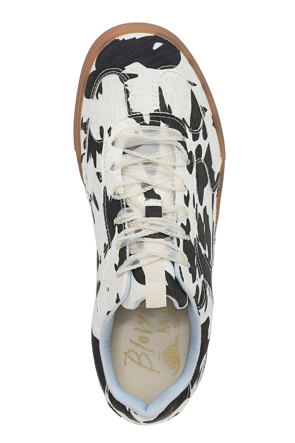Blowfish J2116F1205BST Tastic Cream Brown Calf Print Sneakers