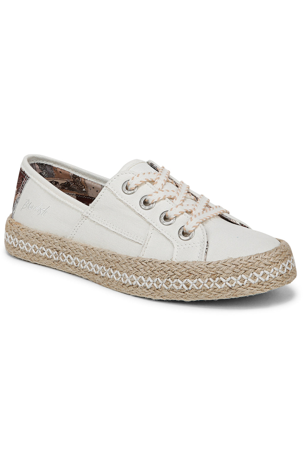 Blowfish J3751F2100BST Buenos Cream Twill Canvas Sneakers