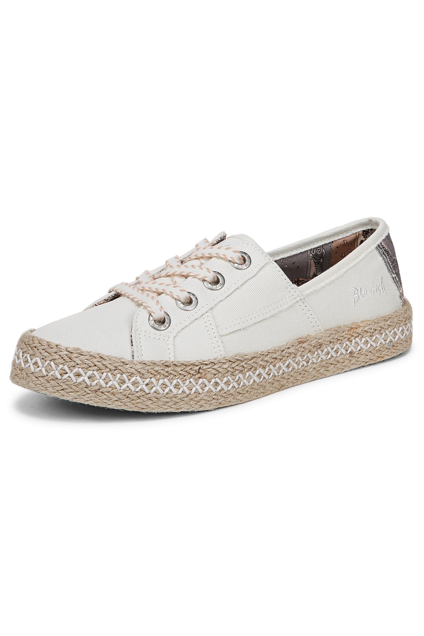 Blowfish J3751F2100BST Buenos Cream Twill Canvas Sneakers
