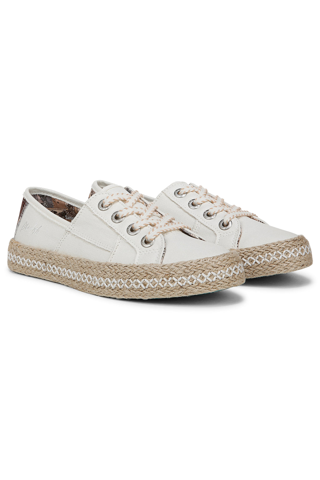 Blowfish J3751F2100BST Buenos Cream Twill Canvas Sneakers