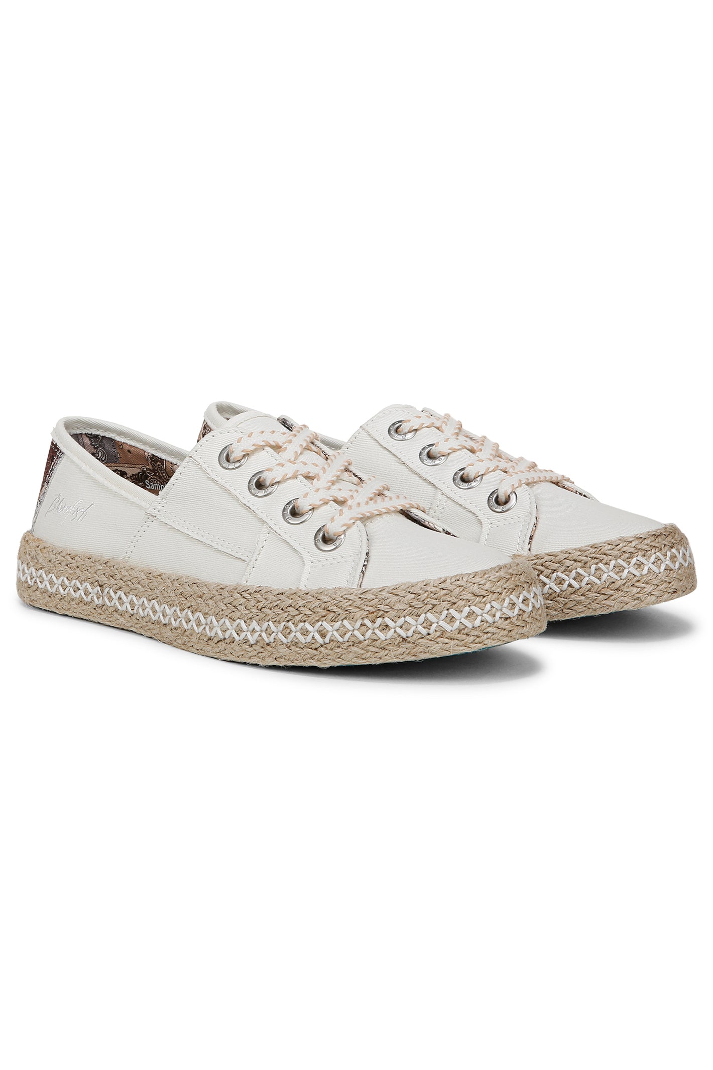 Blowfish J3751F2100BST Buenos Cream Twill Canvas Sneakers