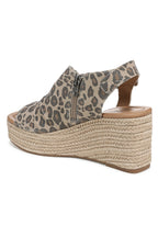 Blowfish J7790F1100BST Amira Snow Faux Suede Wedge Sandals