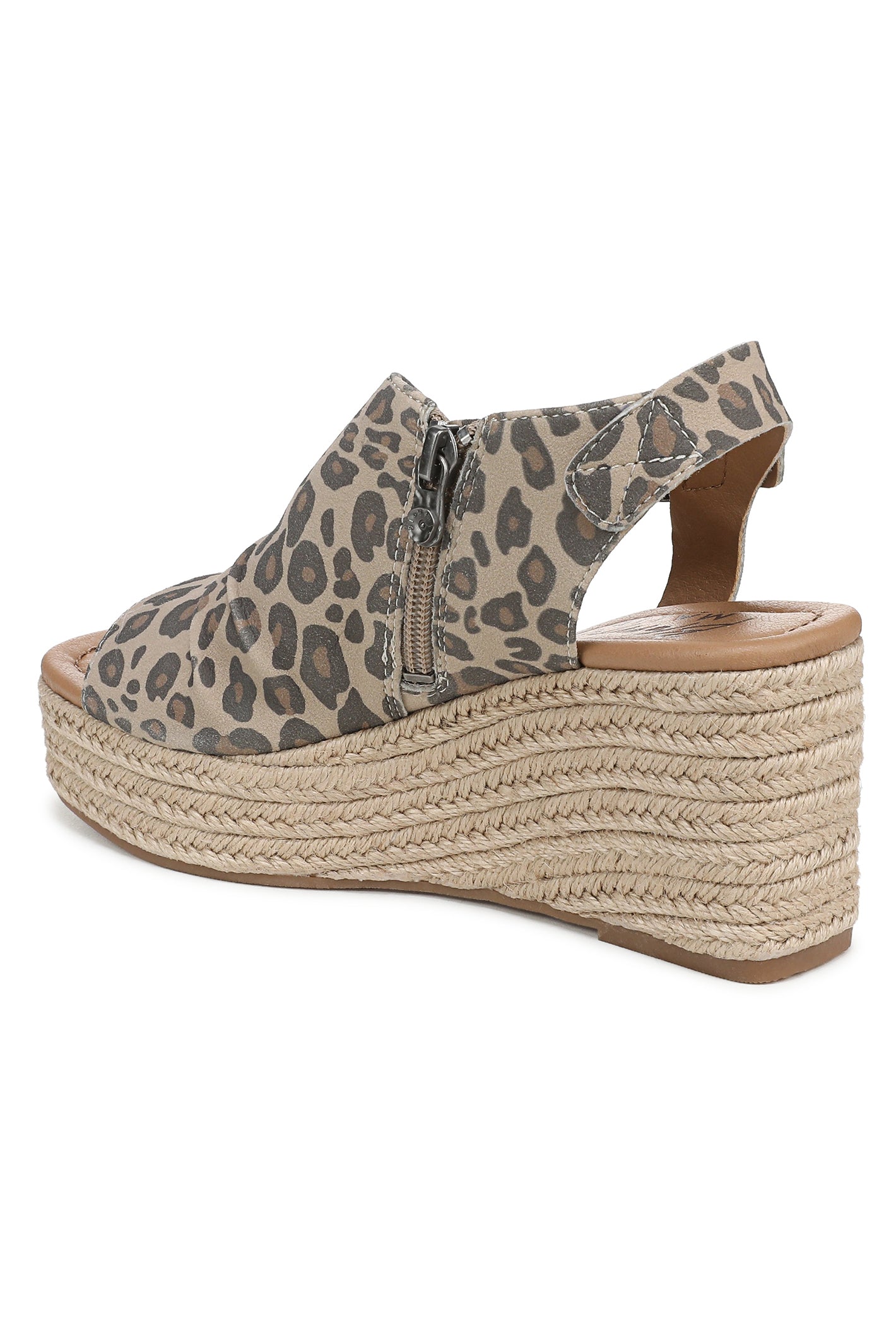 Blowfish J7790F1100BST Amira Snow Faux Suede Wedge Sandals