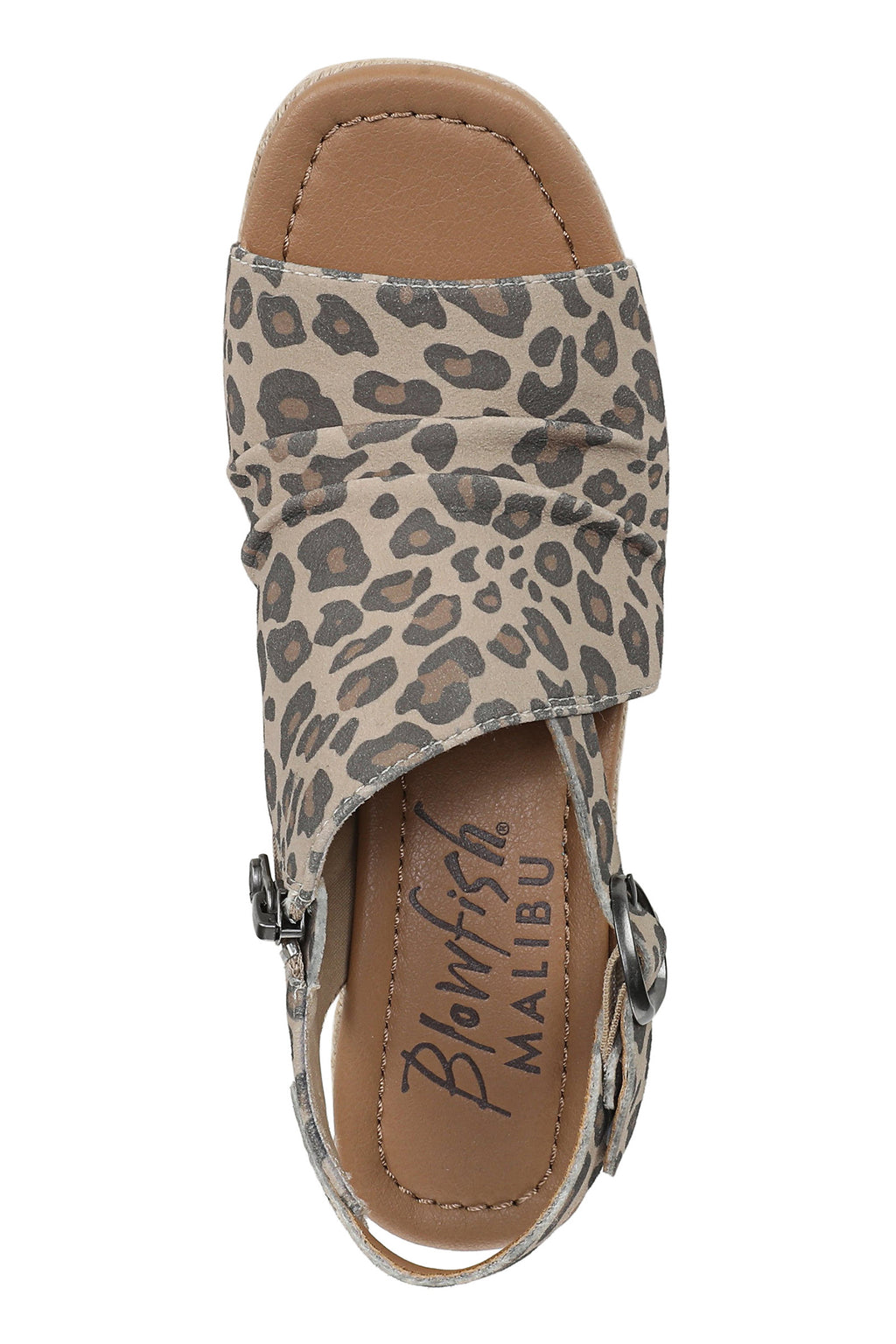 Blowfish J7790F1100BST Amira Snow Faux Suede Wedge Sandals