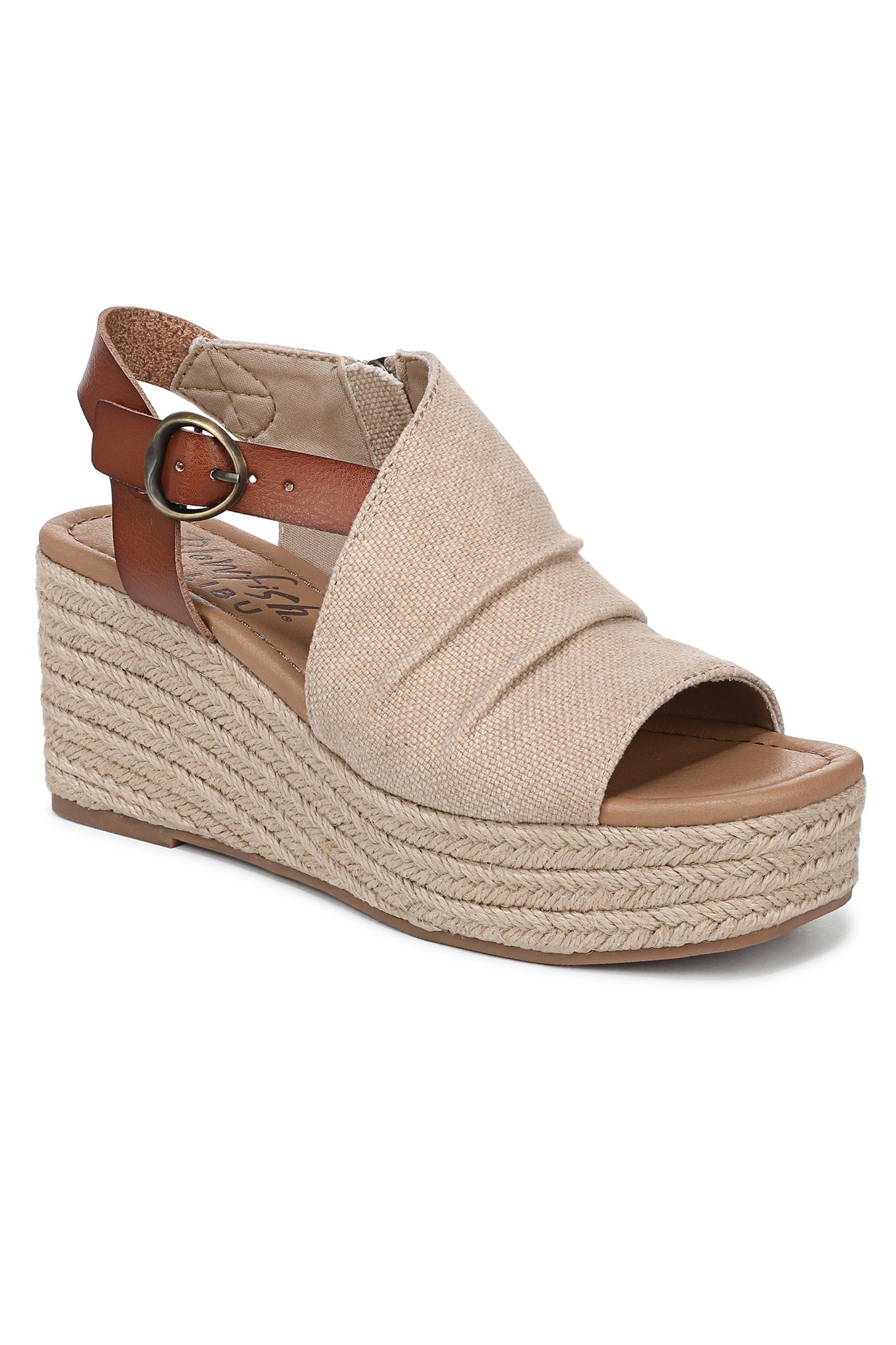Blowfish J7790M1200BST Amira Natural Scotch Canvas Wedge Sandal