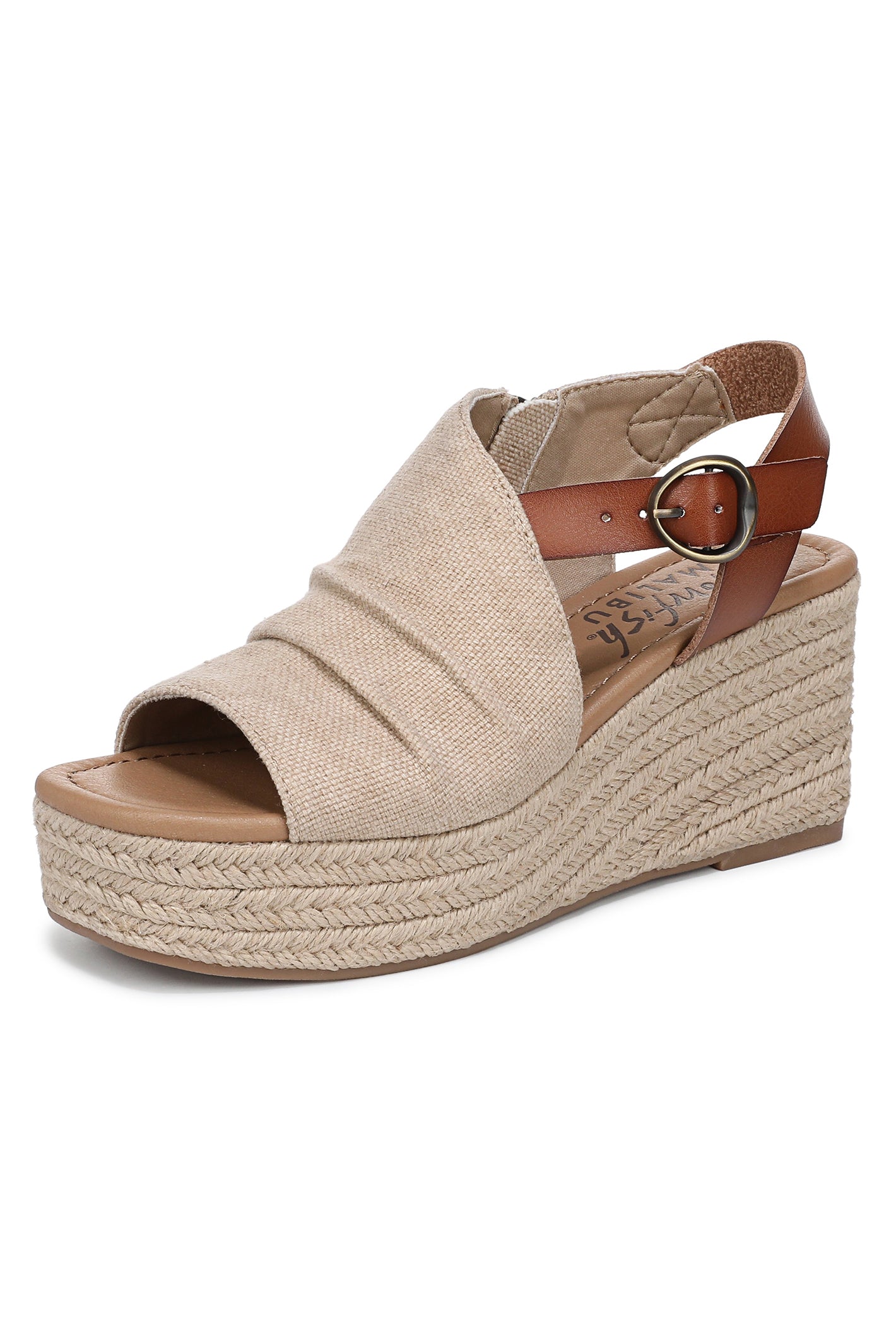 Blowfish J7790M1200BST Amira Natural Scotch Canvas Wedge Sandal