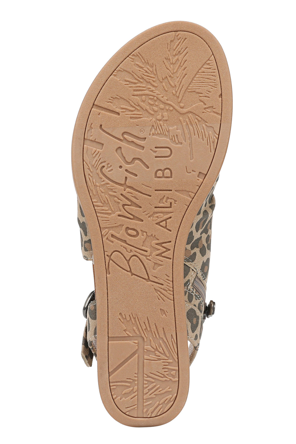 Blowfish J7792F1250BST Aspire Faux Suede Leopard Print Sandal