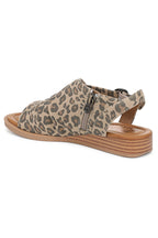 Blowfish J7792F1250BST Aspire Faux Suede Leopard Print Sandal