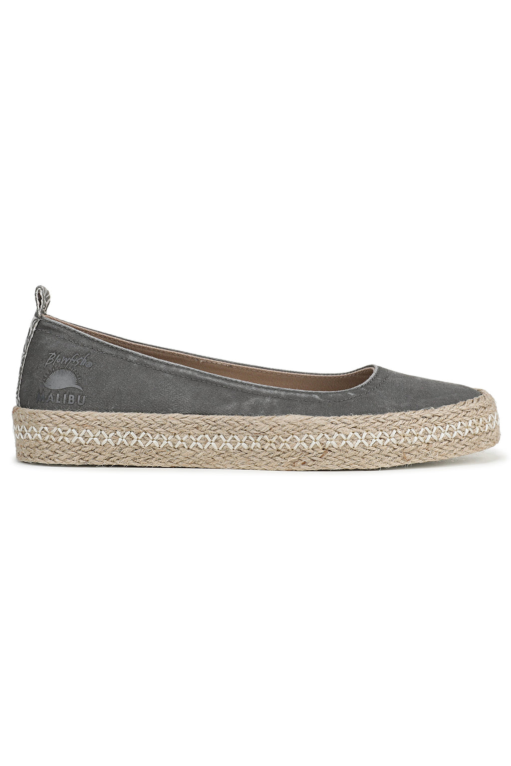 Blowfish J8010F3020BST Benita Charcoal Canvas Ballet Flats