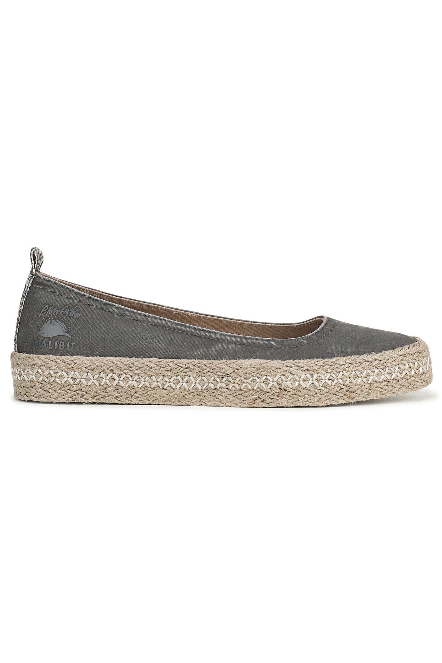 Blowfish J8010F3020BST Benita Charcoal Canvas Ballet Flats