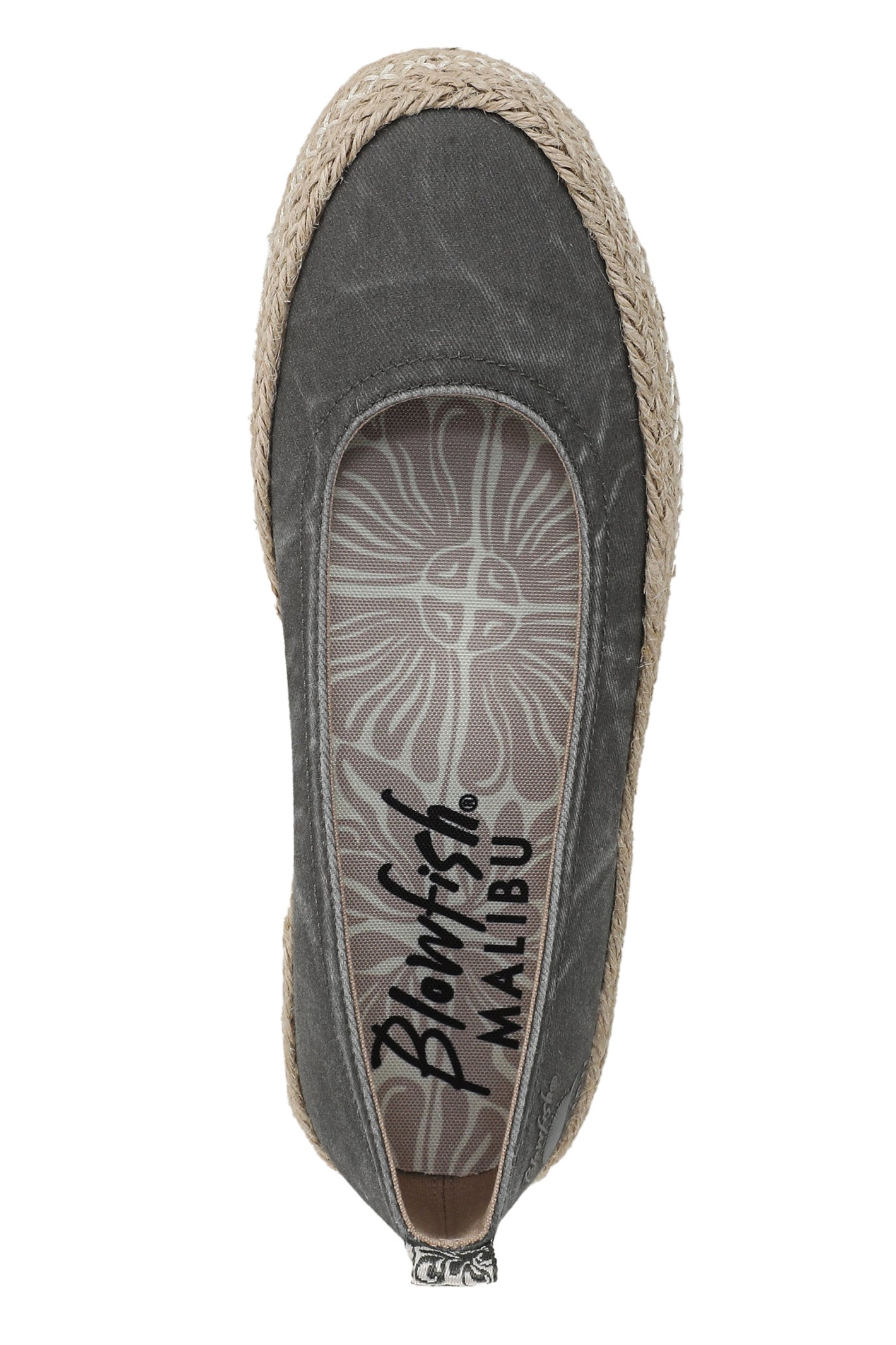 Blowfish J8010F3020BST Benita Charcoal Canvas Ballet Flats