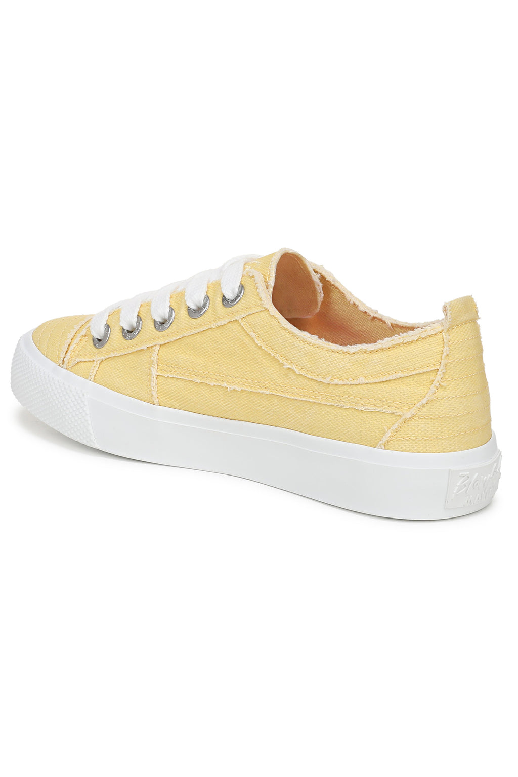 Blowfish J8780F2700BST Very Sadie Buttery Yellow Raw Edge Canvas Sneakers