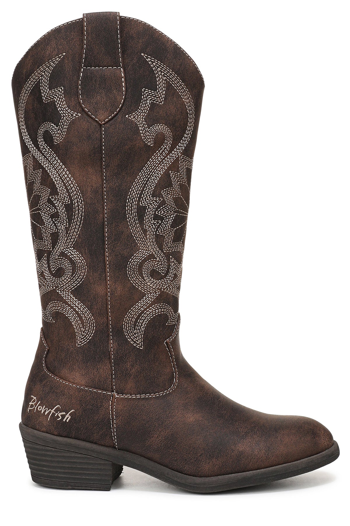 Blowfish Stutter Whiskey Brown Boots K0508 S3201, side view