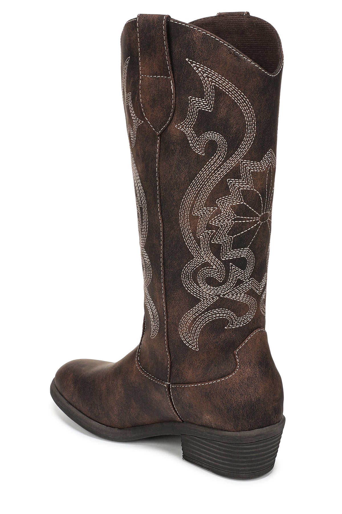 Blowfish Stutter Whiskey Brown Boots K0508 S3201, back angled view