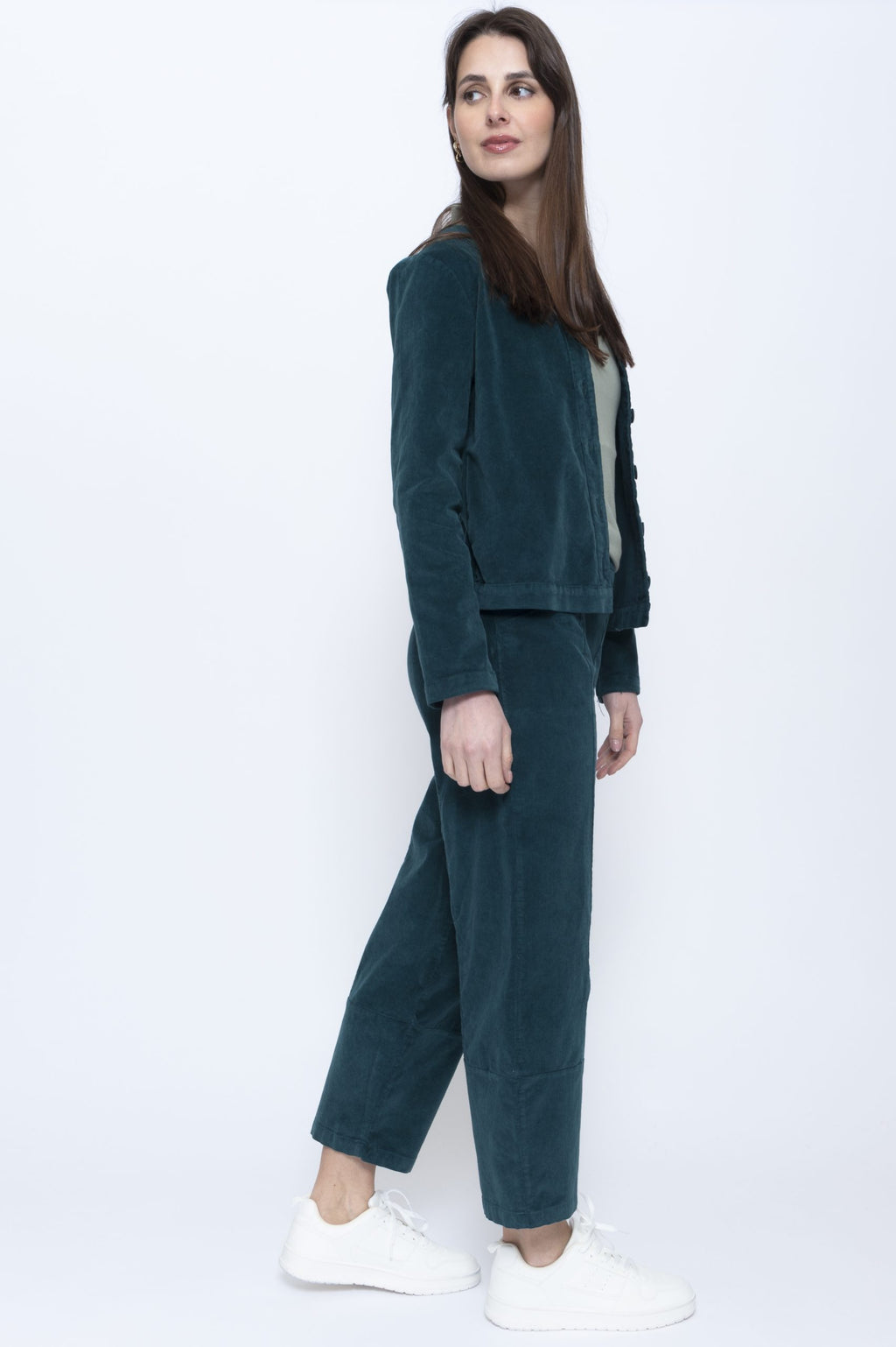 Blueberry Italia Becks Blue Cord Bolero 26310, side view
