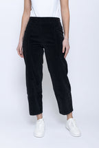 Blueberry Italia Black Classic Cord Trousers 9909, front view