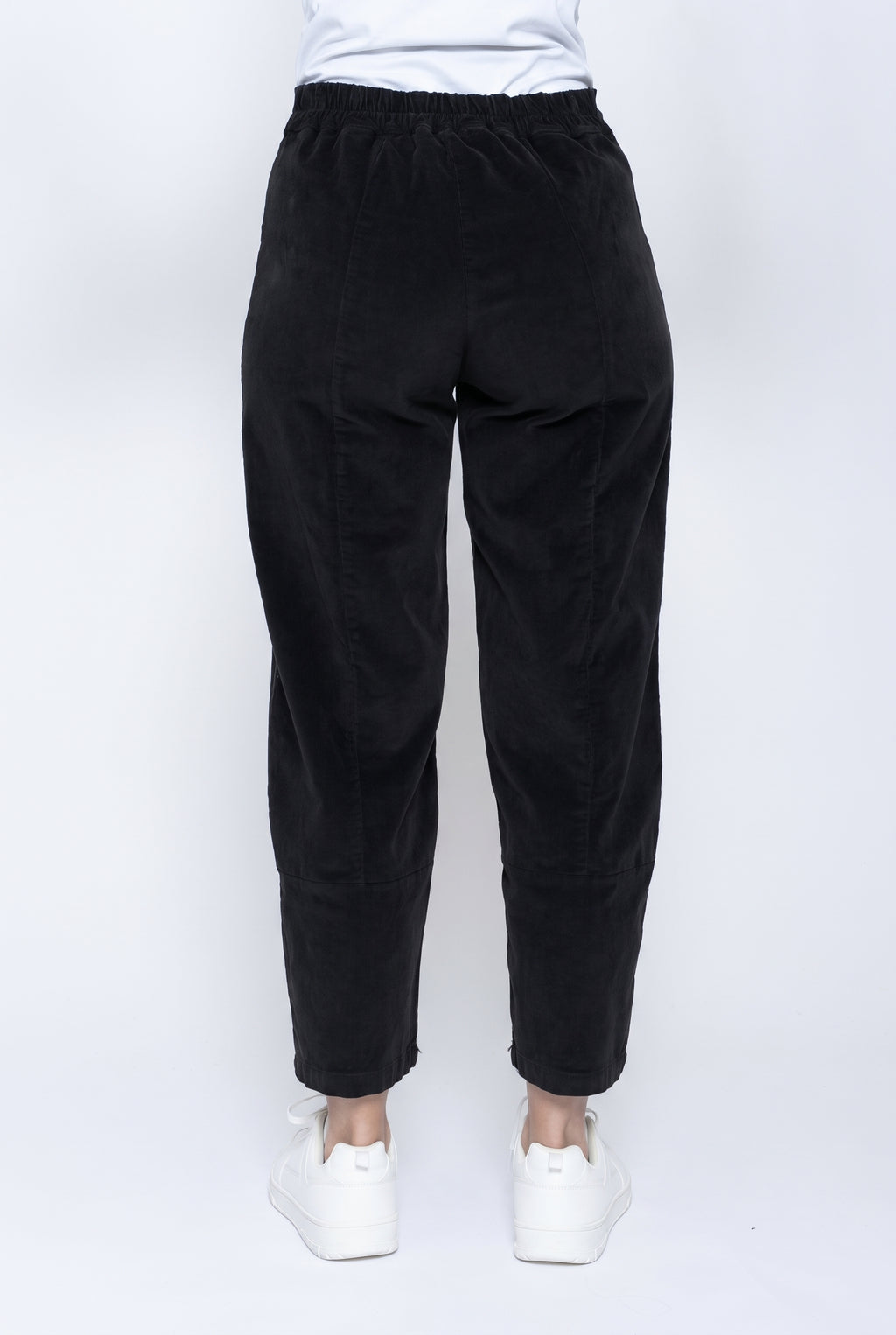 Blueberry Italia Black Classic Cord Trousers 9909, back view