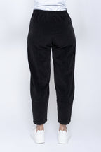 Blueberry Italia Black Classic Cord Trousers 9909, back view