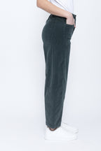 Blueberry Italia Anthracite Grey Cord Tulip Trousers 26319, side view
