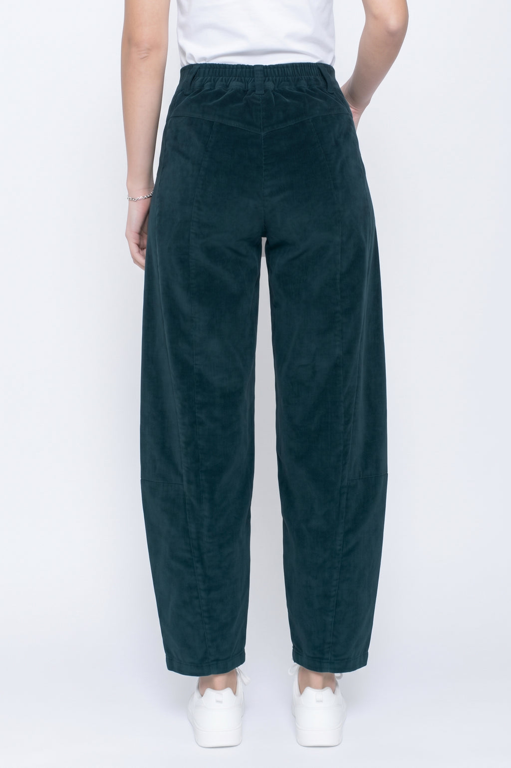 Blueberry Italia Becks Blue Cord Tulip Trousers 26319, back view