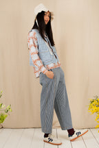Bonte Estelle Ice Blue Organic Cotton Twill Quilted Gilet