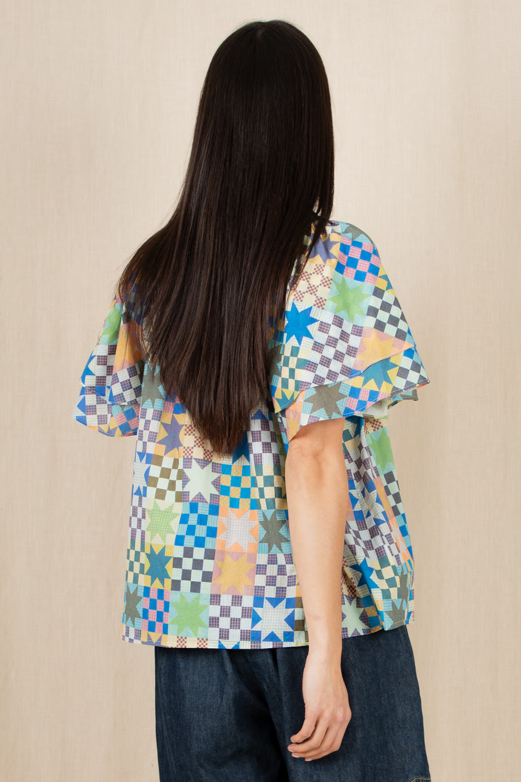 Bonte Mina Multicolour Print Organic Cotton Top
