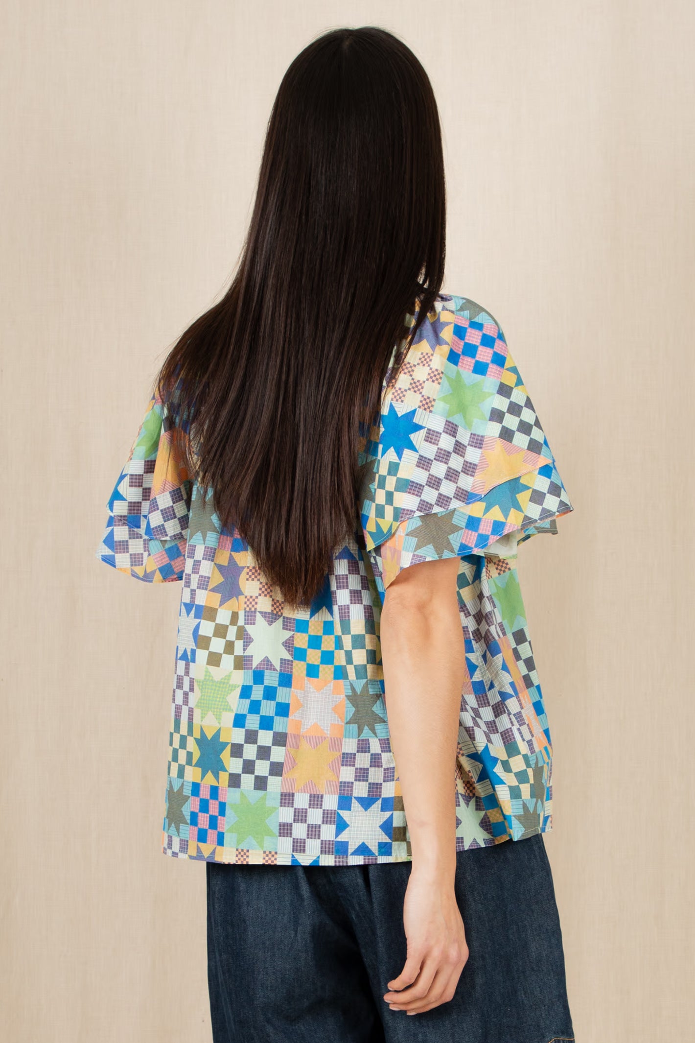 Bonte Mina Multicolour Print Organic Cotton Top