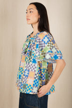 Bonte Mina Multicolour Print Organic Cotton Top