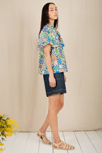 Bonte Mina Multicolour Print Organic Cotton Top